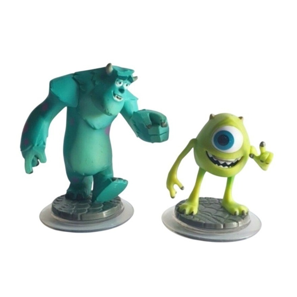 Disney Infinity Monsters University Mike Wazowski 4' Sulley Sullivan 3' Figures'